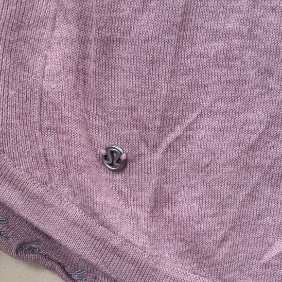 Lululemon Hello Aloe Pullover Sweater Silk Crew Tunic Knit Lightweight Rose Top - Picture 8 of 16